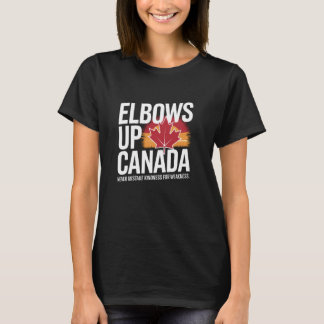 T-shirt Elbows Up Canada Never Mistake Kindness for Weakne