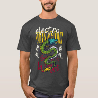 T-shirt Elctro Dragon Japonais