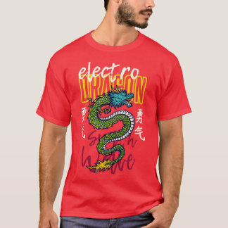T-shirt Elctro Dragon Japonais