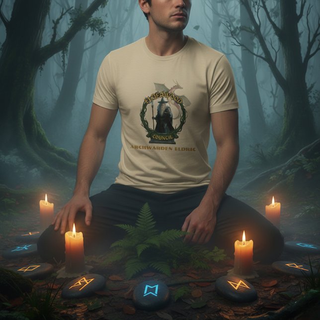 T-shirt Elderwood Council Archwarden Eldric Fantasy Wizard (Créateur téléchargé)