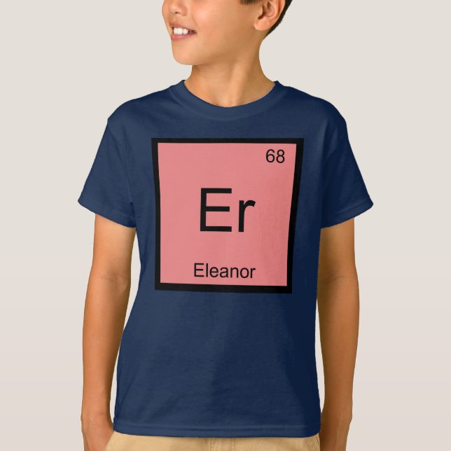 T-shirt Eleanor Nom Chimie Élément Tableau Périodique (Devant)