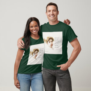 T-shirt Eleanor Roosevelt & Great Minds Citation Unisex