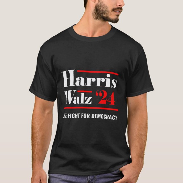 T-shirt Elect Kamala Harris &amp; Tim Walz 2024 (Devant)