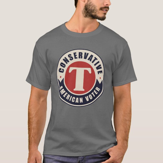 T-shirt Électeurs conservateurs américains (Devant)