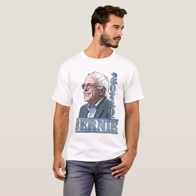 T-shirt Élection 2020 Bernie Sanders soutient la chemise (Devant entier)