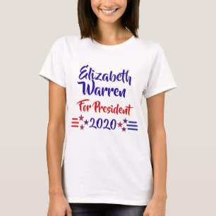T-shirt Élection 2020 Elizabeth Warren Soutien