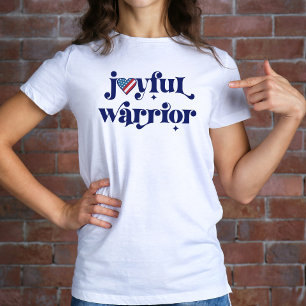 T-shirt Election 2024 Kamala Joyful Warrior USA Coeur Drap