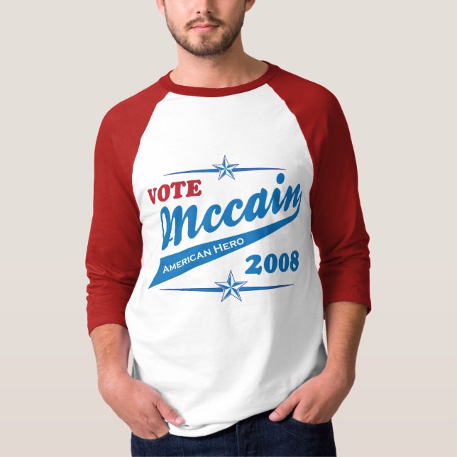 T-shirt Élection américaine 2008 de vote de McCAIN de (Devant)