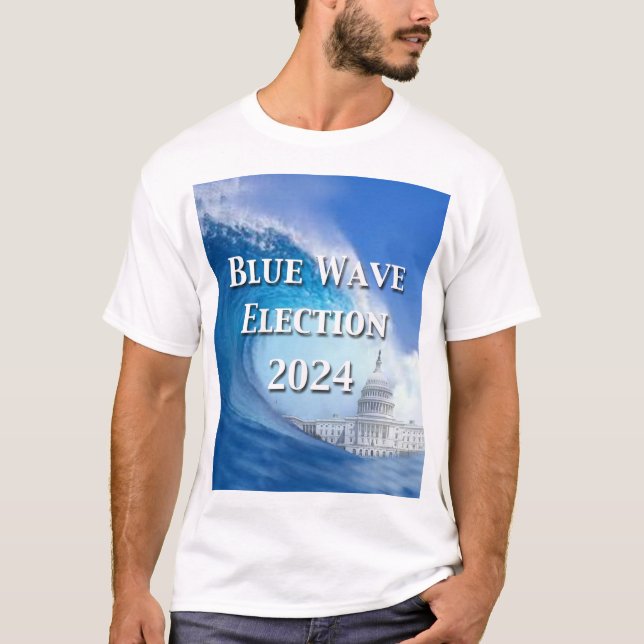T-shirt Élection Blue Wave 2024 (Devant)