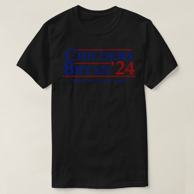 T-shirt Élection de Childers Bryan 2024 (Design devant)