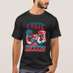 T-shirt Élection de l'humour poulet Jour 2024 Démocrate Ré
