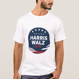 T-shirt Élection du bouton rétro pour les démocrates Harri