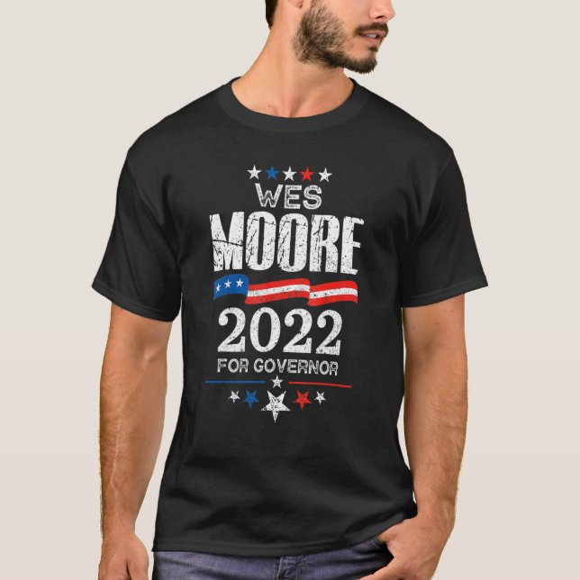 T-shirt Élection du gouverneur du Maryland Wes Moore 2022 (Devant)