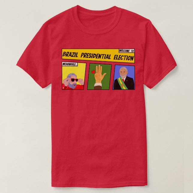T-shirt Élection présidentielle au Brésil (Design devant)