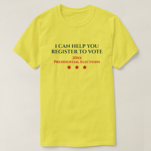 T-shirt Élection présidentielle   JE PEUX VOUS AIDER À VOU