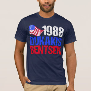 T-shirt Élection rétro Dukakis Bentsen 1988