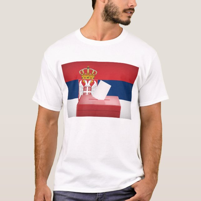 T-shirt Élections en Serbie (Devant)