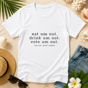 T-shirt Élections humoristiques Voter Minimaliste Personna
