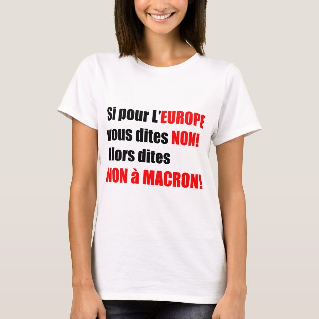 T-shirt Élections présidentielles en France 2017 - Tee fem (Devant)
