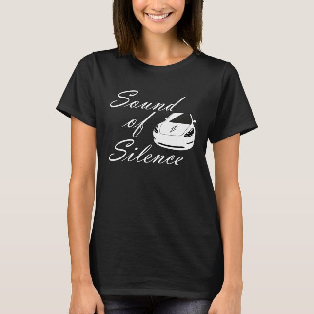 T-shirt Electric car  sound of silence energy turn (Devant)