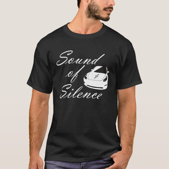 T-shirt Electric car  sound of silence energy turn (Devant)