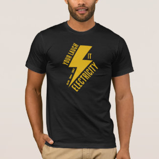 T-shirt Electric Laugh Lightning Bolt Art