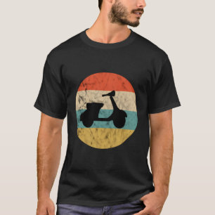 T-shirt Electric Moped Vintage Retro Sunset Motorcycle Sco