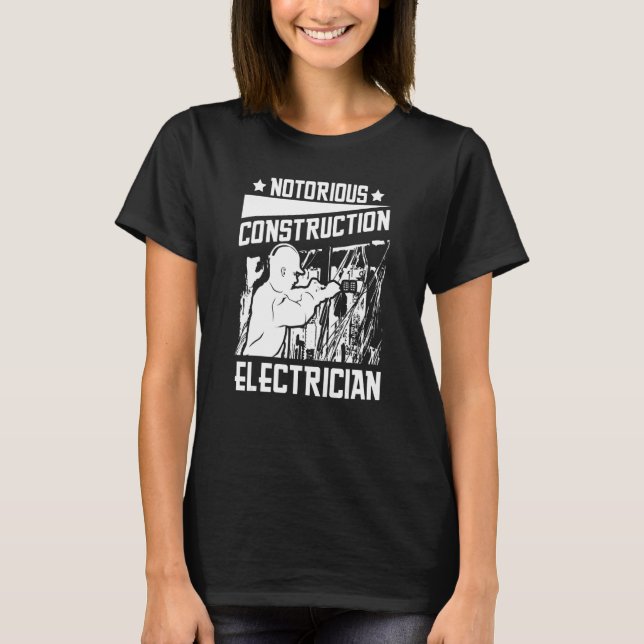 T-shirt Electrician Electrical   Lineman Construction Elec (Devant)