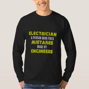 T-shirt Electrician Engineer Lineman Electric Craftsman Hi