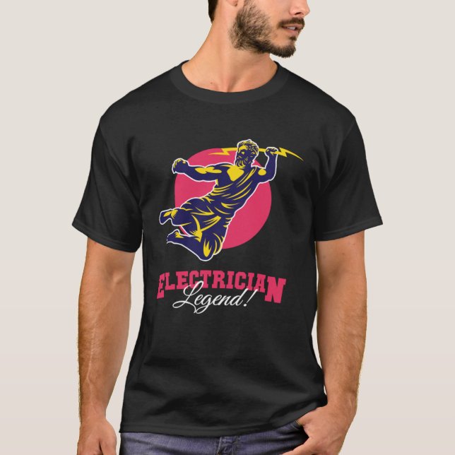 T-shirt Electrician Legend Wiremen Powerline Technician El (Devant)