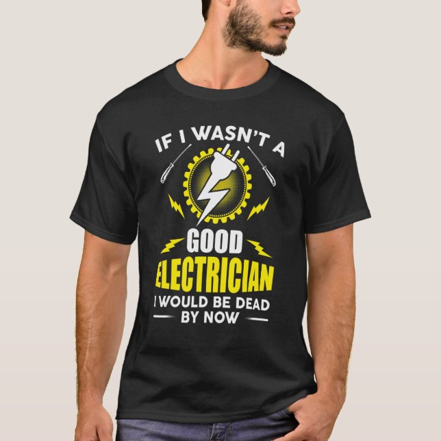 T-shirt Electrician Men Women (Devant)