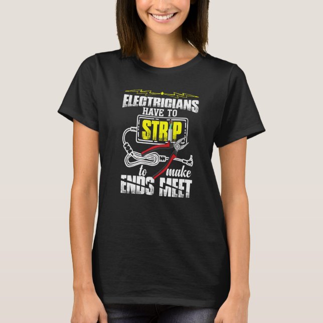 T-shirt Électricien (Devant)