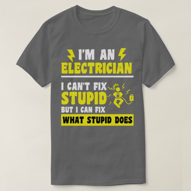 T-shirt Électricien 2 (Design devant)