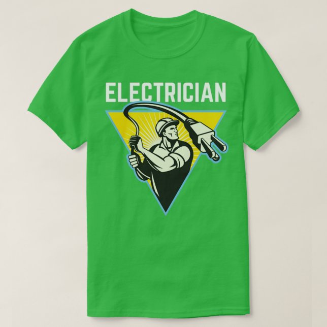 T-shirt Électricien (5) (Design devant)