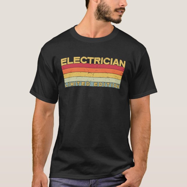 T-shirt Électricien Anniversaire (Devant)