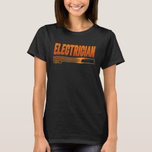 T-shirt Électricien Chargement des diplômés de l'école Fut