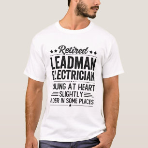 T-shirt Électricien de chef à la retraite