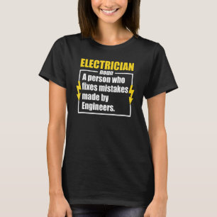 T-shirt Électricien Définition Électricien