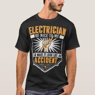T-shirt Électricien drôle Art Hommes Ingénieur électricien