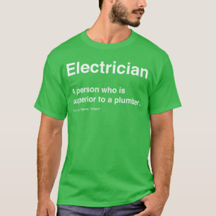 T-shirt Électricien drôle Définition d'électriciens rétro