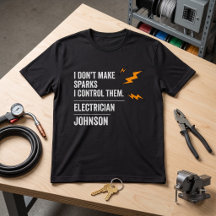 Électricien drôle je ne fais pas d'étincelles je l