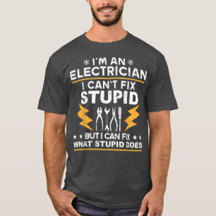 T-shirt Électricien drôle pour hommes femmes compagnon éle