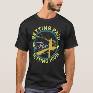 T-shirt Electricien Electricité Lin D'Électricité Hommes g