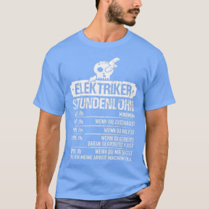 T-shirt Électricien Horaire Électricien MasterTShirt