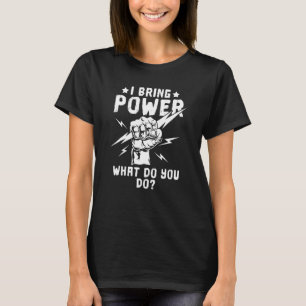 T-shirt Électricien Ingénieur électricien Construction Éle