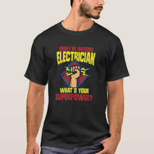 T-shirt Électricien Ingénieur électricien Monteur de ligne