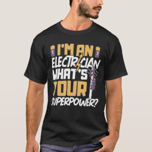 T-shirt Electricien Ingénieur électrique Lineman Électriqu