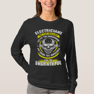 T-shirt Électricien Nous Les Volontaires Menés Par L'Incon