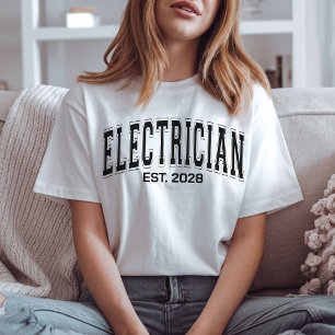 T-shirt Électricien Papa Cadeau Personnalisé pour 