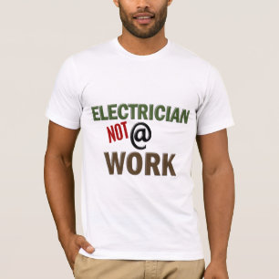 T-shirt Électricien PAS au travail